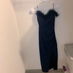 Sparkly blue party dress